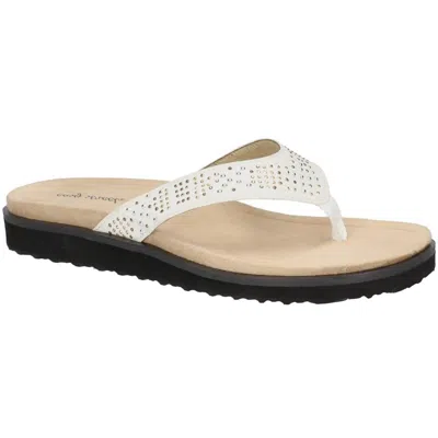 Easy Street Stevie Womens Slip On Casual Flip-flops In Multi