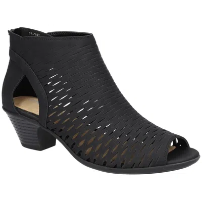 EASY STREET SUNRISE WOMENS FAUX LEATHER PEEP TOE HEELS