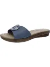 Easy Street Sunshine Womens Faux Leather Slide Sandals