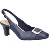 Easy Street Sway Slingback Pump In Navy