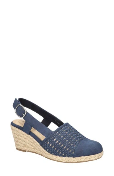 Easy Street Taffy Wedge Pump In Navy