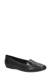 Easy Street Women's Thrill Square Toe Flats In Black Crinkled Patent