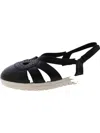 Easy Street Tilda Womens Faux Leather Closed Toe Slingback Sandals In Black