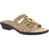 Easy Street Torrid Womens Cork Square Toe Heel Sandals In Multi