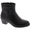 Easy Street True Womens Pull On Dressy Ankle Boots In Black
