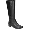 Easy Street Tucker Plus Womens Zipper Manmade Knee-high Boots In Black