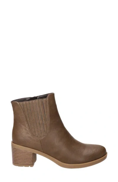 Easy Street Tulsa Faux Leather Bootie In Brown