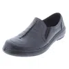 Easy Street Proctor Womens Faux Leather Mini Wedge Slip-on Shoes In Black