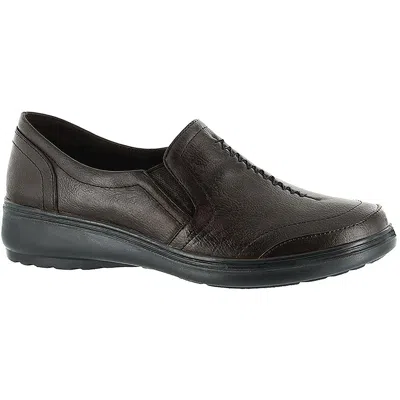 EASY STREET ULTIMATE WOMENS FAUX LEATHER PADDED INSOLE LOAFERS