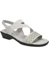Easy Street Ursina Womens Cushioned Footbed Faux Leather Strappy Sandals In Multi