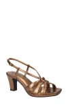Easy Street Womens Valorie Heeled Sandals In Gold