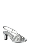 Easy Street Womens Valorie Heeled Sandals In Metallic