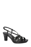 Easy Street Women's Valorie Square Toe Platform Sandals In Black
