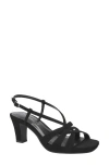 Easy Street Women's Valorie Square Toe Platform Sandals In Black