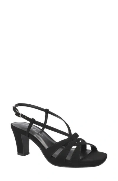 Easy Street Valorie Slingback Platform Sandal In Black