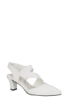 Easy Street Venue Womens Faux Leather Pumps In White/gore