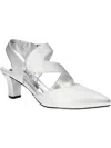 EASY STREET VENUE WOMENS SATIN PUMPS DANCE HEELS