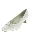 Easy Street Waive Womens Solid Slip On Pumps In White