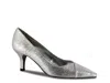 Easy Street Wide Width Chiffon Pump In Silver