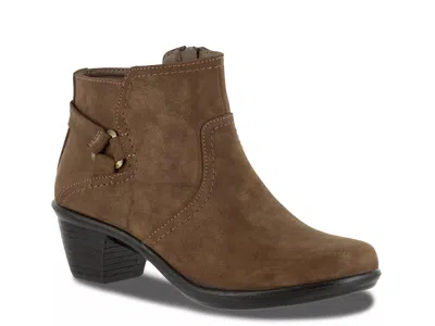 Easy Street Wide Width Dawnta Bootie In Brown