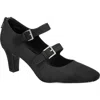 Easy Street Willis Square Toe Mary Jane Pump In Black Matte