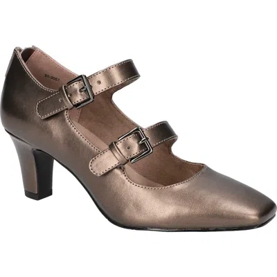Easy Street Willis Square Toe Mary Jane Pump In Brown