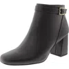 Easy Street Winnipeg Womens Zipper Manmade Booties In Black