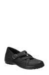 Easy Street Wise Mary Jane Flat In Black/gore