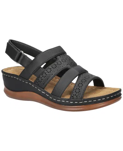 Easy Street Women's Alexi Slingback Wedge Sandals In Black