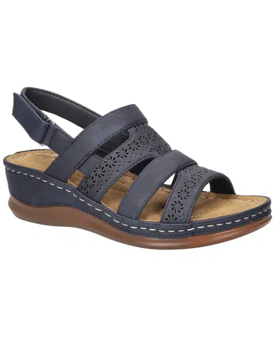 Easy Street Women's Alexi Slingback Wedge Sandals In Navy
