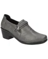 Easy Street Amber Womens Round Closed Toe Slip-on Shoe In Gray