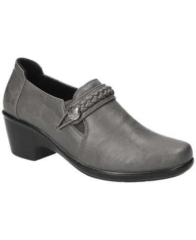 Easy Street Women's Amber Comfort Slip-on Shooties In Gray