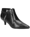 Easy Street Annalee Womens Double Zipper Man Made Kitten Heels In Black