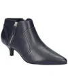 Easy Street Annalee Womens Zip Up Slip On Ankle Boots In Navy