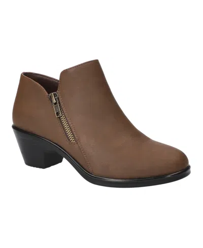 Easy Street Women's Arbor Ankle Booties In Brown