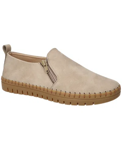 Easy Street Women's Astoria Zip-up Flats In Brown