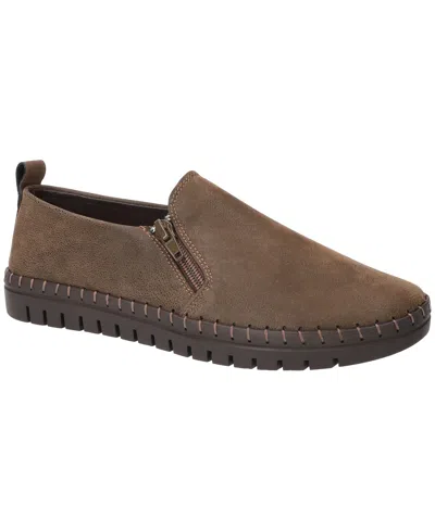 Easy Street Women's Astoria Zip-up Flats In Brown
