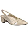 Easy Street Women's Avena Block Heel Pumps In Champagne