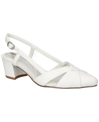 Easy Street Women's Avena Block Heel Pumps In White