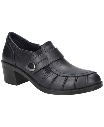 Easy Street Women's Ballad Block Heel Shooties In Navy