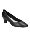 Easy Street Ballari Womens Faux Leather Pumps In Black