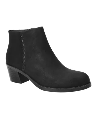 Easy Street Women's Belmont Ankle Block Heel Booties In Black