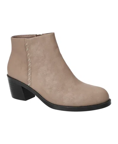 Easy Street Women's Belmont Ankle Block Heel Booties In Neutral