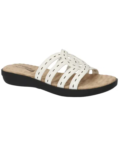 Easy Street Women's Cammie Slide Slip-on Sandals In White