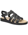 Easy Street Chirp Quarter Strap Gladiator Sandal In Black