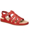 Easy Street Chirp Quarter Strap Gladiator Sandal In Red