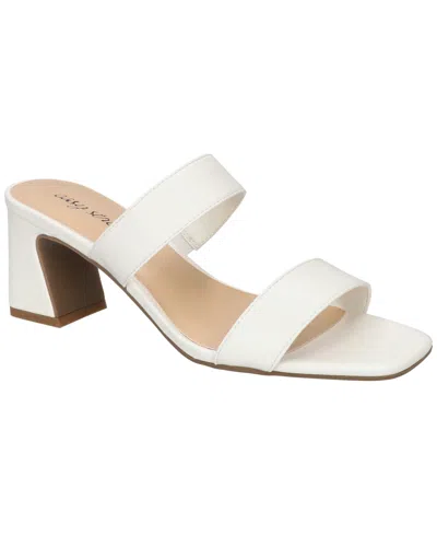 Easy Street Women's Clovelle Slip-on Block Heel Sandals In White