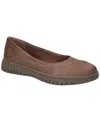 Easy Street Women's Cosma Comfort Ballet Flats In Brown