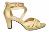 Easy Street Crissa 31-9728 Sandals Women's Gold Ankle Strap Strappy Zpo3854
