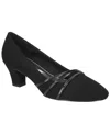 Easy Street Cristiny Womens Slip-on Strappy Pumps In Black Lamy